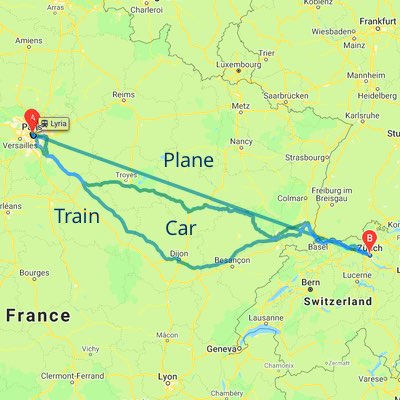 How to Travel from Paris to Zurich ShawnVoyage